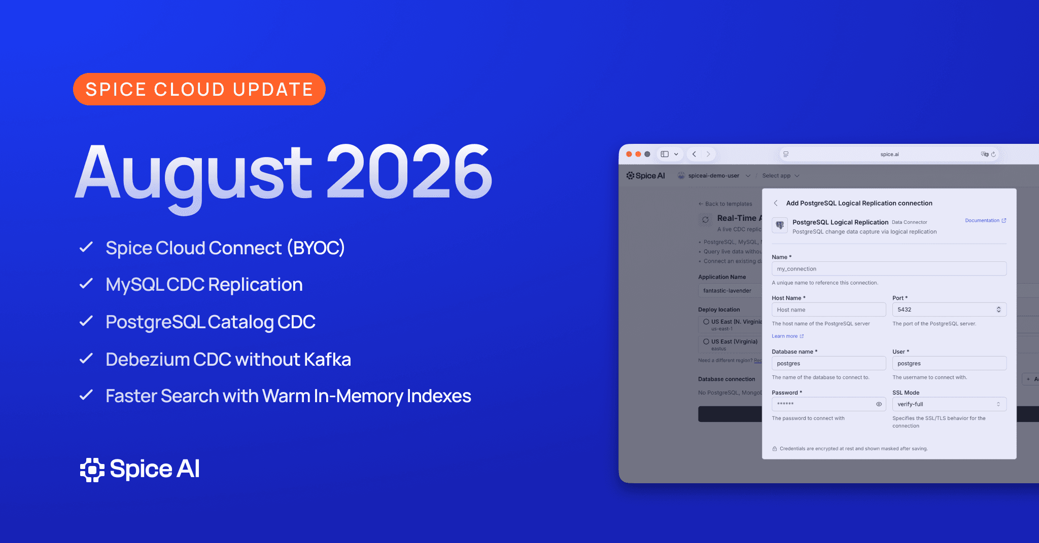 Spice Cloud Update: August 2026